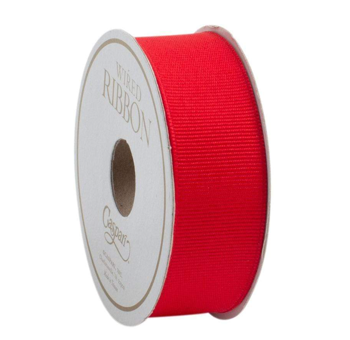 Narrow Red Grosgrain Ribbon - 1"w x 8 Yard Spool