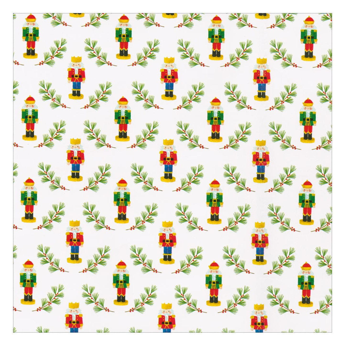 Caspari Little Nutcracker Christmas Gift Wrap Paper - 30" x 8' Roll – Local Delivery Only