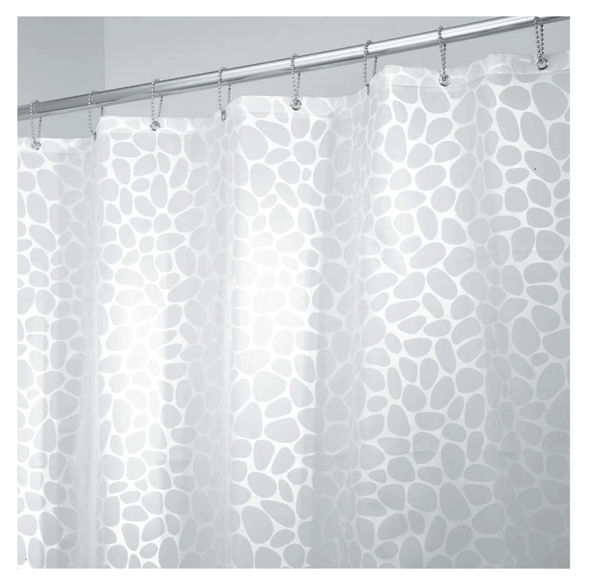 IDesign Peva Shower Curtain – Pebblz – 72" x 72"