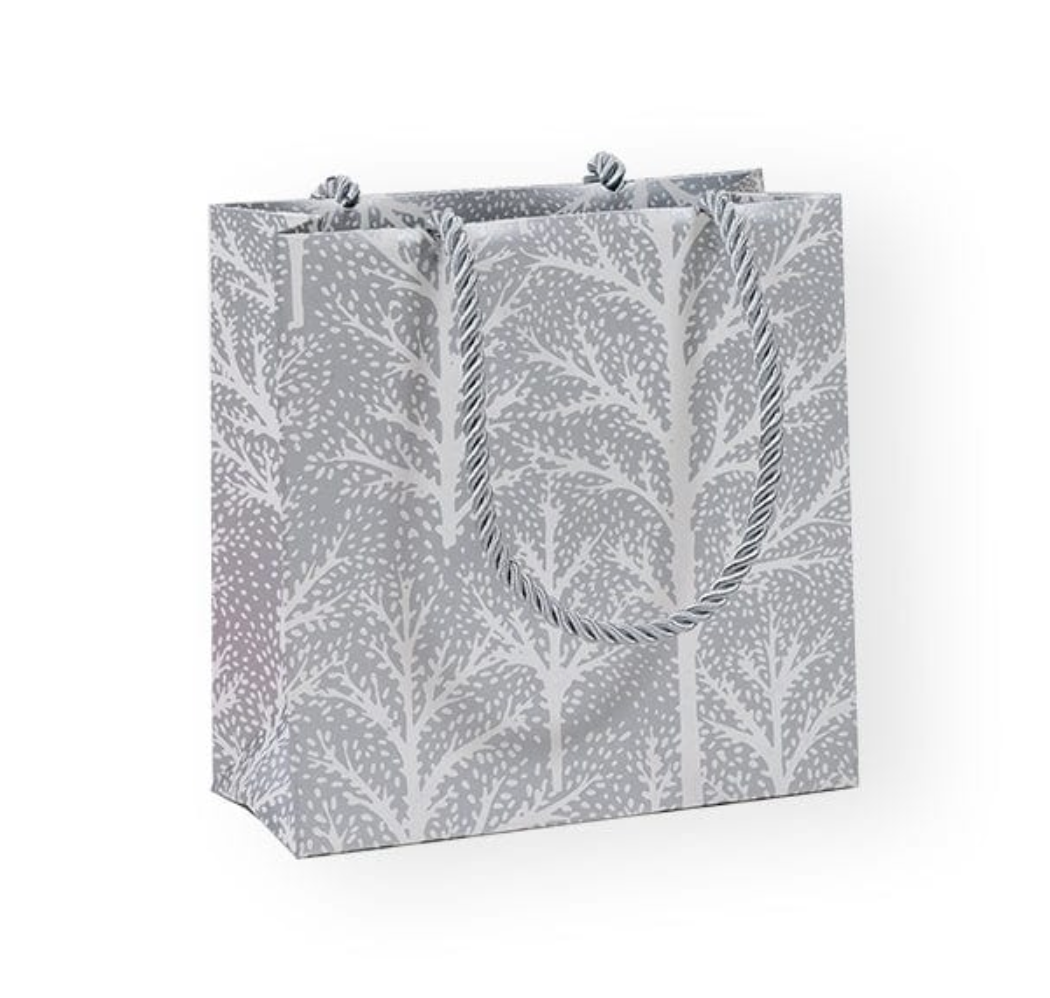 Caspari Winter Trees Small Gift Bag