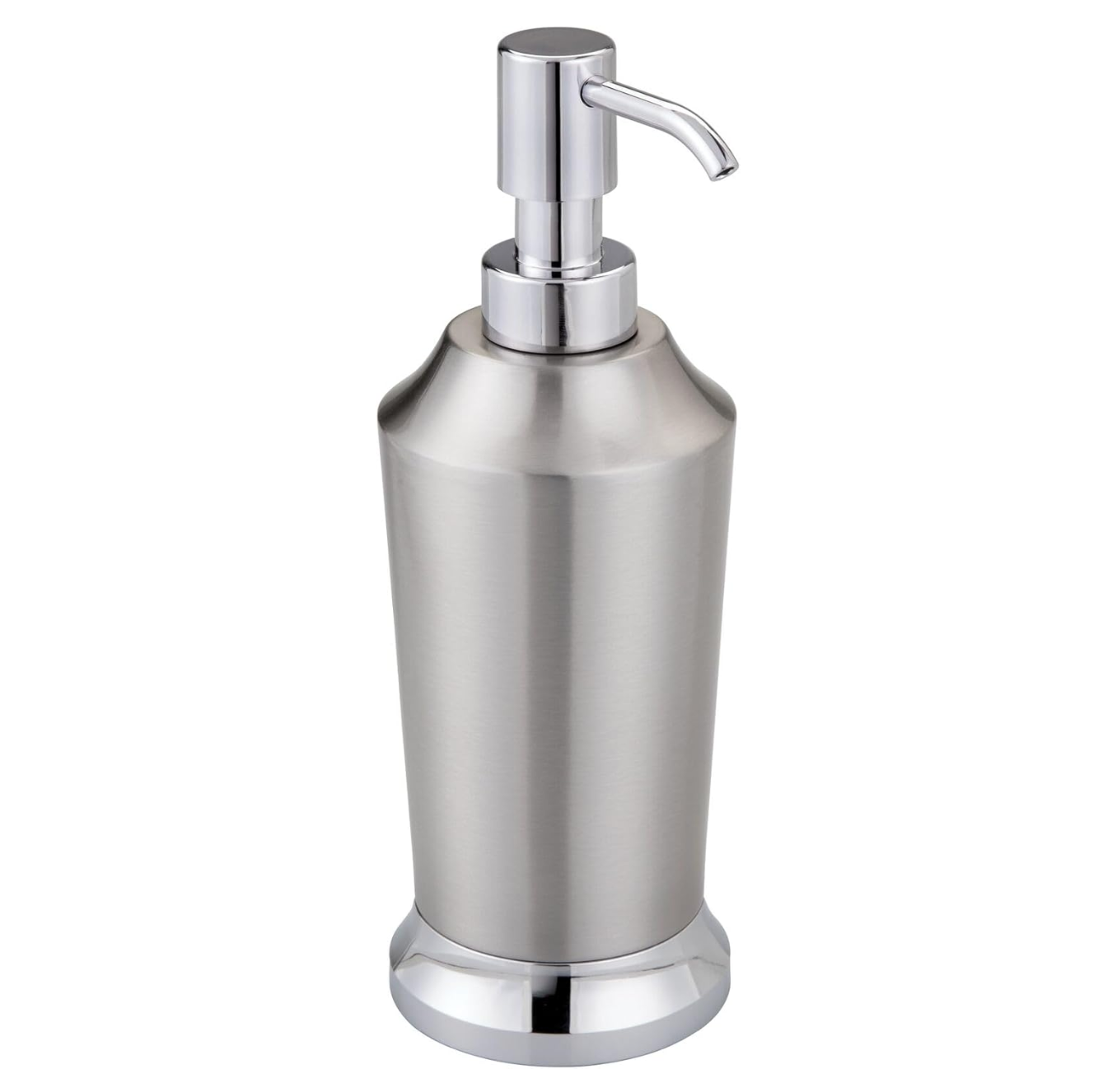 Prestin Soap Dispenser Brushed & Chrome Split Finish