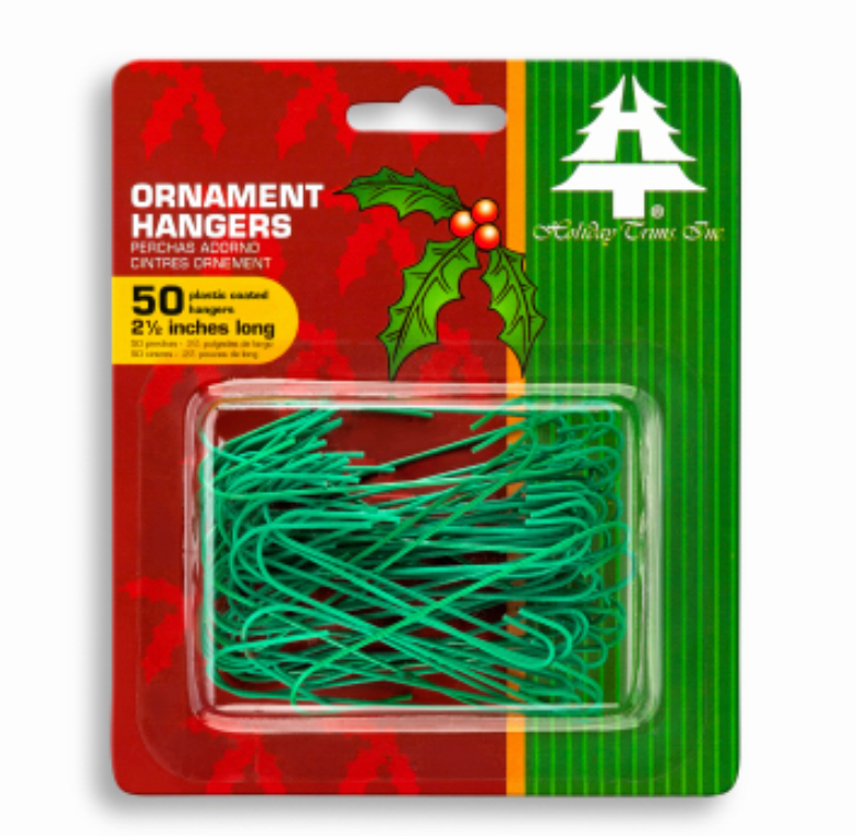 Green Christmas Ornament Hooks – 2-1/2-In. – 50-Ct.