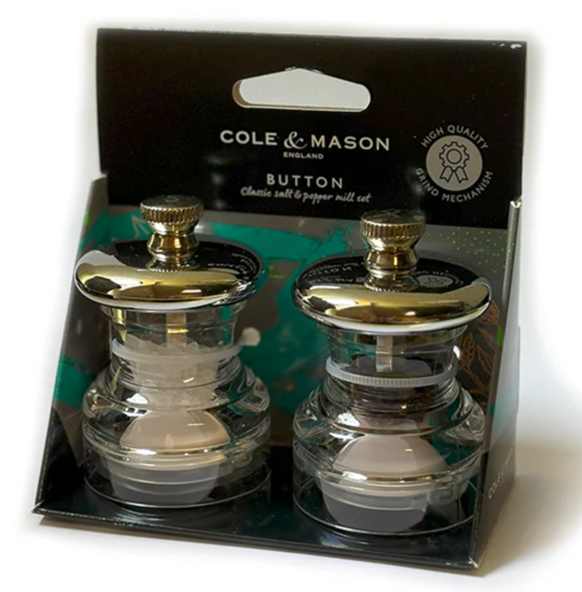 Cole & Mason Button Mini Salt & Pepper Mill Set