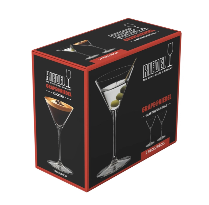 Grape@Riedel Martini / Cocktail Glasses – 7oz. – Set of 2