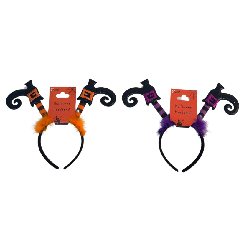 Halloween Witches Legs Headband – Assorted Colors – Each Color Sold Separately