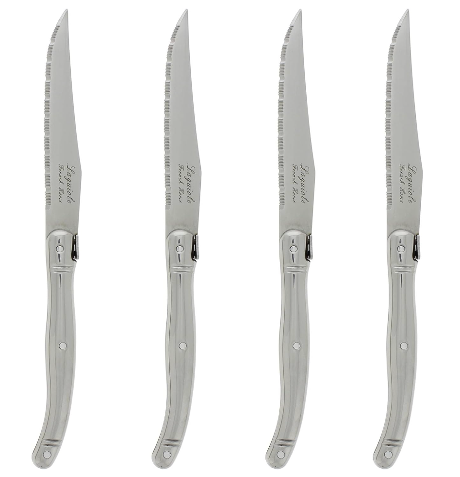 French Home Laguiole Stainless Steel Steak Knives – Set of 4