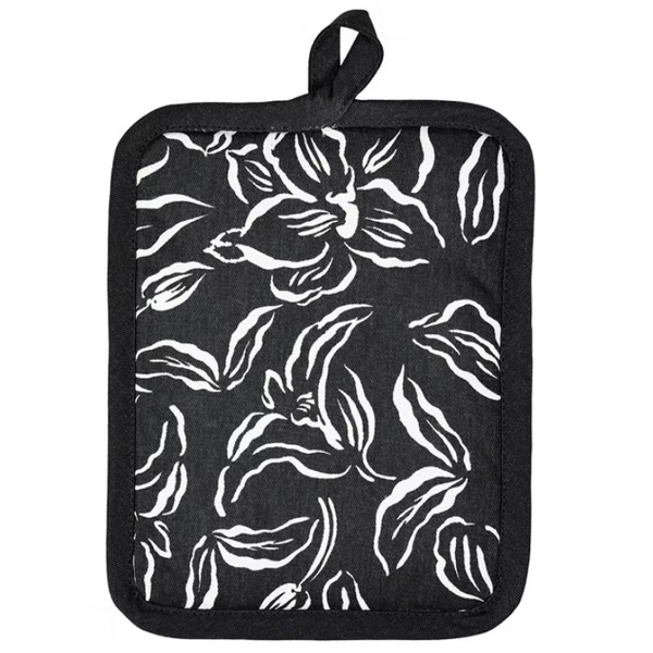 mu design plant pot MU Kitchen Designer Pot Holder – Black Water Lily – S. Feldman Housewares