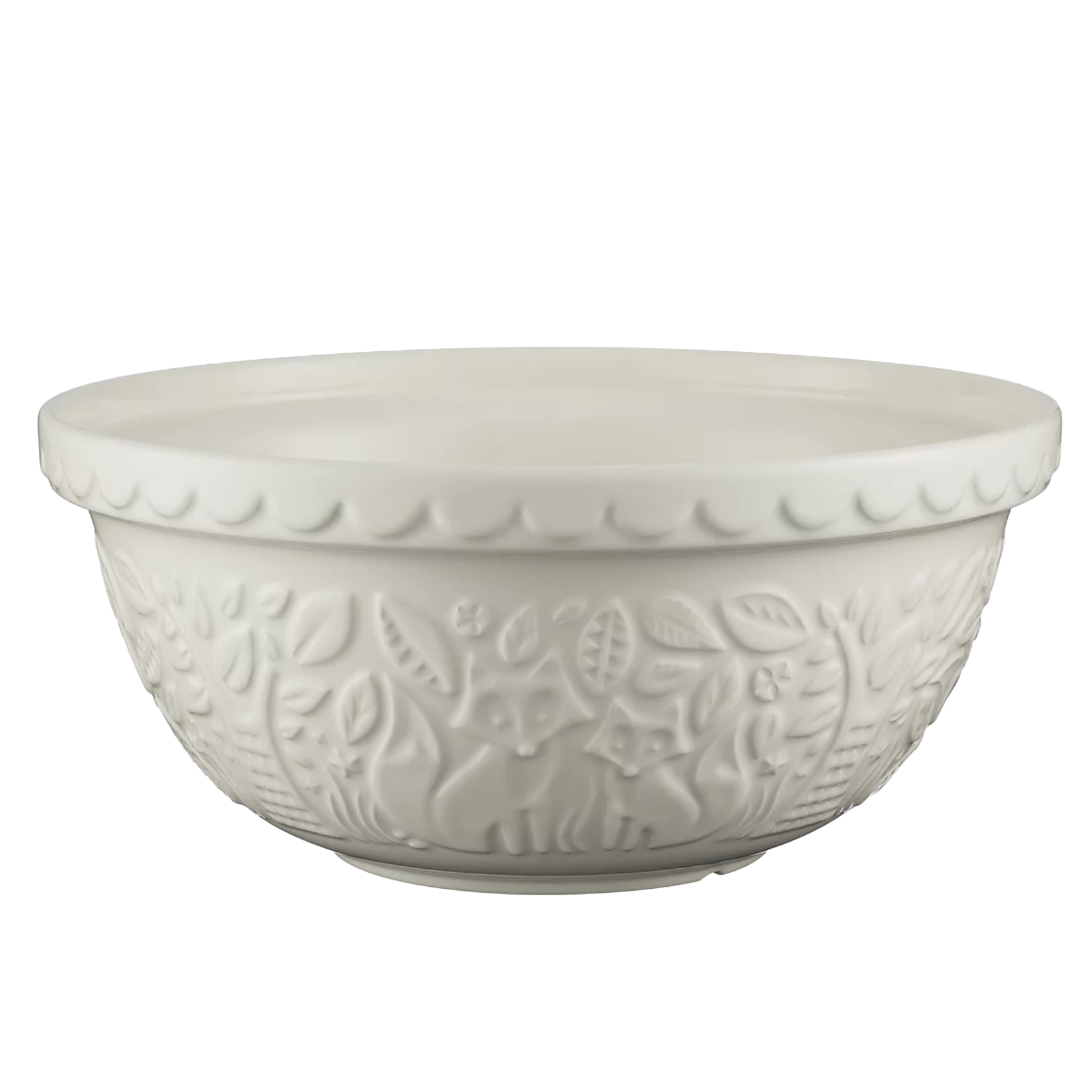 Mason Cash Ceramic Mixing Bowl – "In The Forest" – Fox Cream – 11.4" x 5.5"