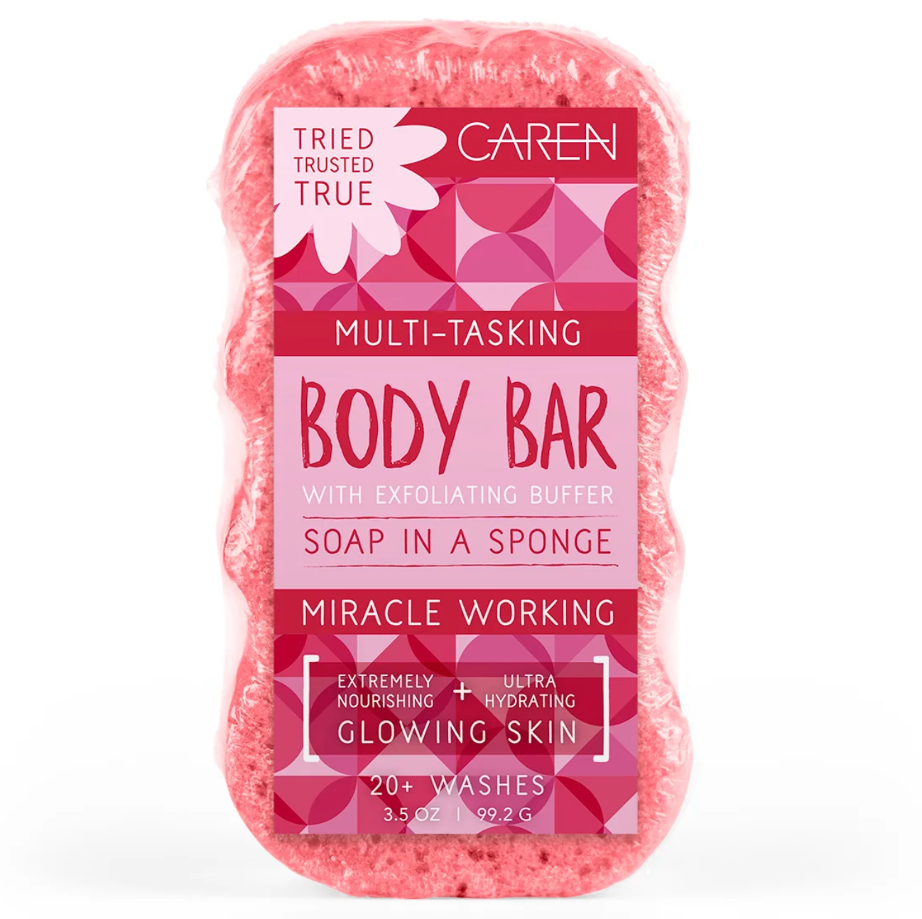 Caren Body Bar Sponge – Pretty Pink