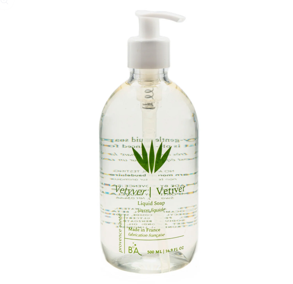 Provence Sante Liquid Soap - Vetiver – 16.9 Oz