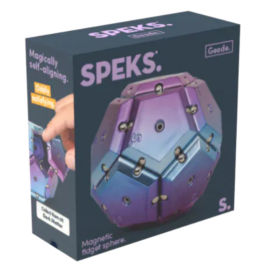 Speks - Geode Chrome Rare Earth Magnet Toy – Nova Purple