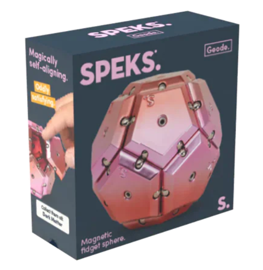 Speks - Geode Chrome Rare Earth Magnet Toy – Stellar Pink