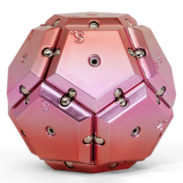 Speks - Geode Chrome Rare Earth Magnet Toy – Stellar Pink – S
