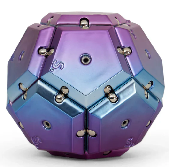 Speks - Geode Chrome Rare Earth Magnet Toy – Nova Purple