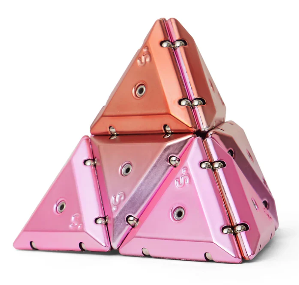 Speks - Pyramid Chrome Rare Earth Magnet Toy – Stellar Pink