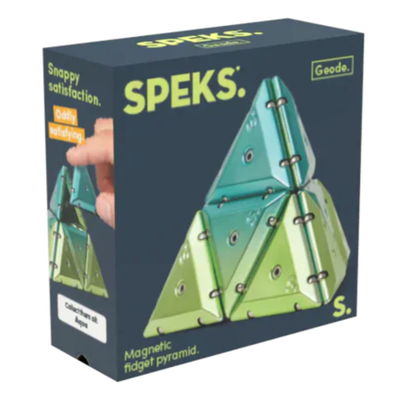 Speks - Pyramid Chrome Rare Earth Magnet Toy – Gamma Green