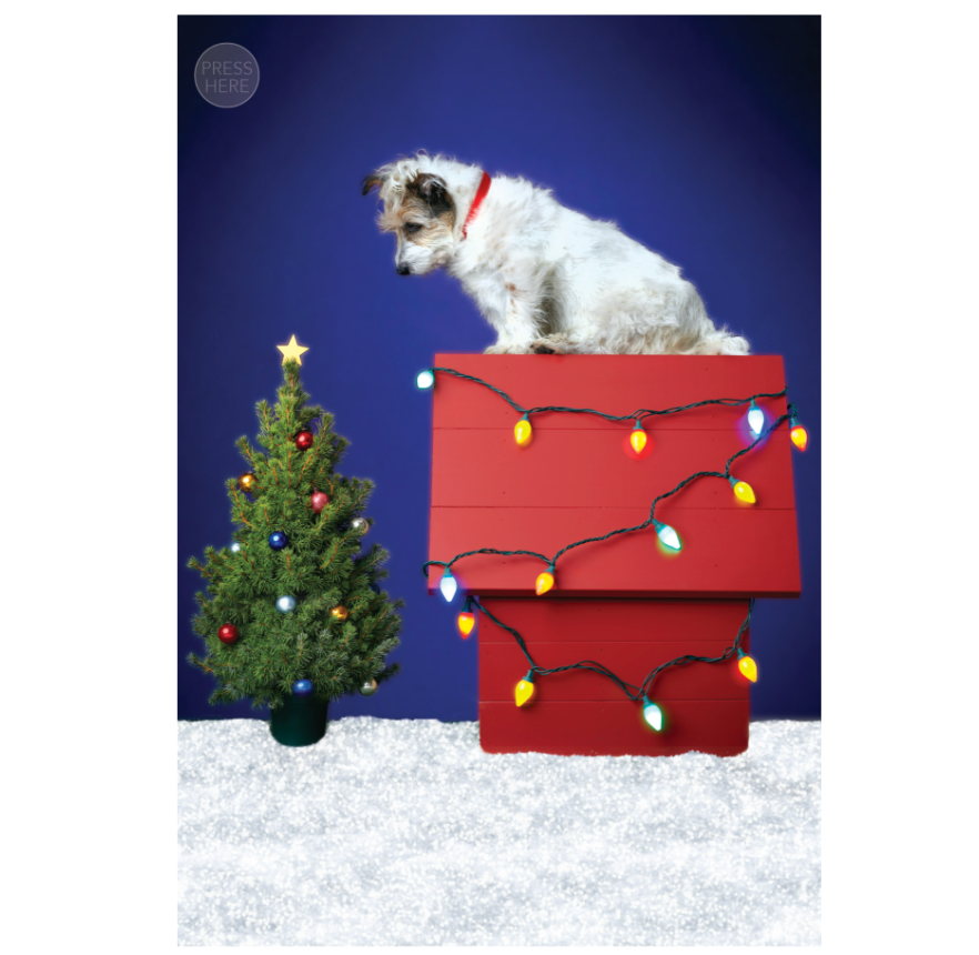 Design Design Dog House Handmade Greeting Card – 1 Card & 1 Envelope