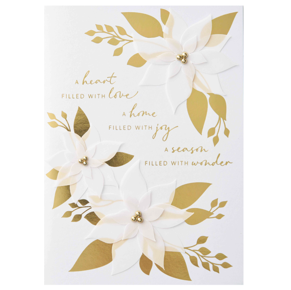 Design Design Golden Elegance Handmade Greeting Card – 1 Card & 1 Envelope