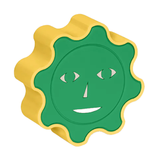 Areaware Everybody Night Light with Automatic Sensor – Yellow/Green