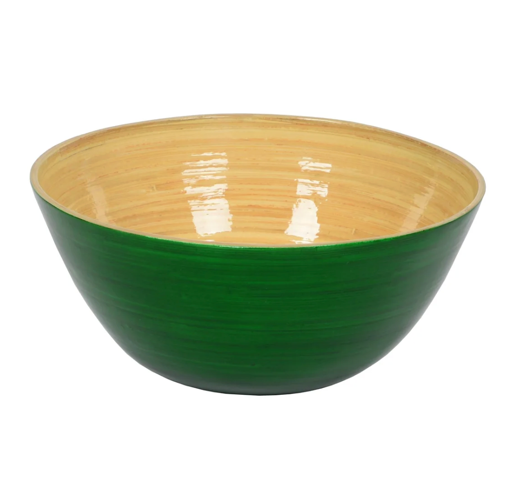 Bamboo Noodle Bowl – Dark Green – 8.6"Dia. x 3.9"