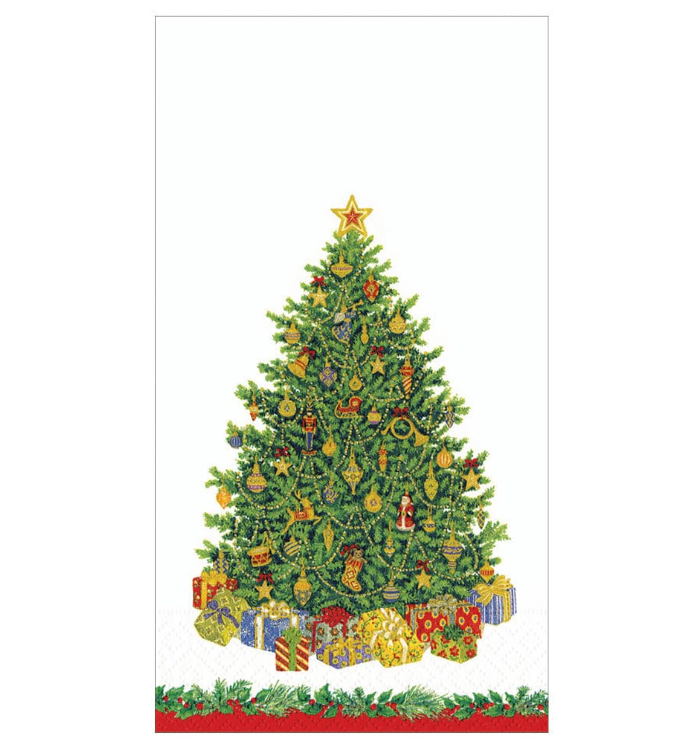 Caspari Christmas Tree Guest Towel - 15pk