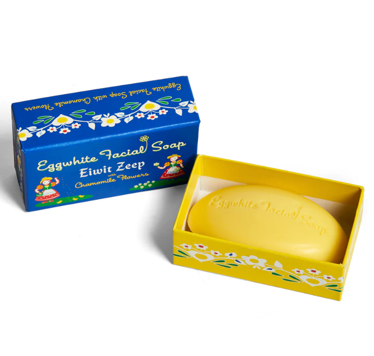 Egg Shape Facial Bar Soap – Egg-White & Chamomile