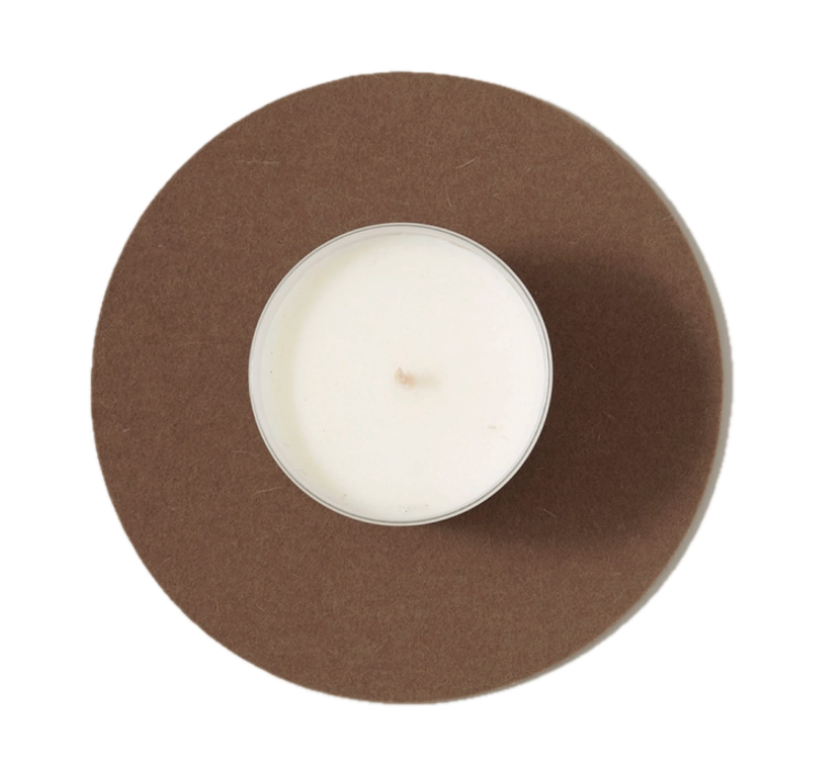 Graf Lantz Felt Round 8" Trivet – Cumin