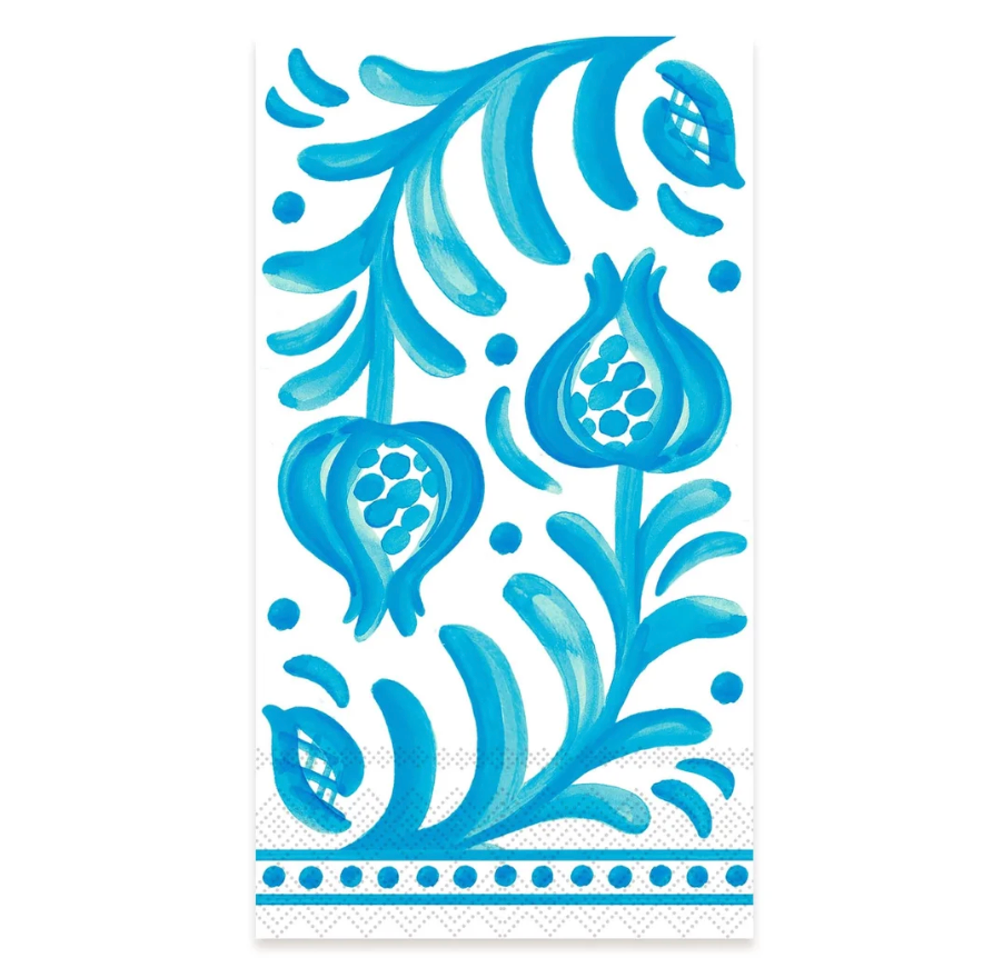 Le Cadeaux Sicily Teal Guest Napkins – Pack of 15 – Sicily Teal