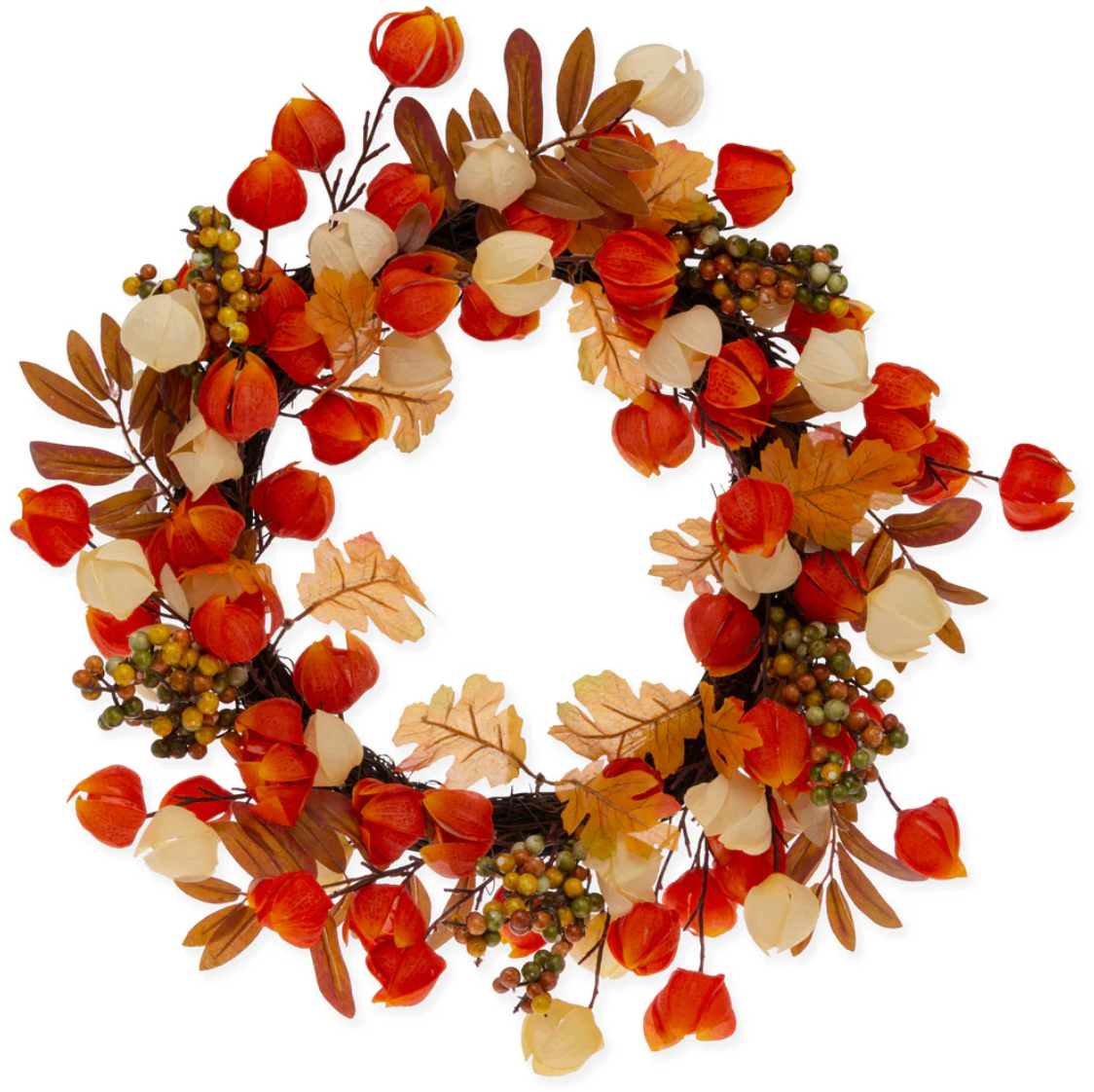Fall Lampiona Wreath – 26" Dia.