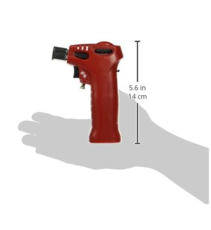 Fox Run Mini Butane Crème Brûlée Torch – Red