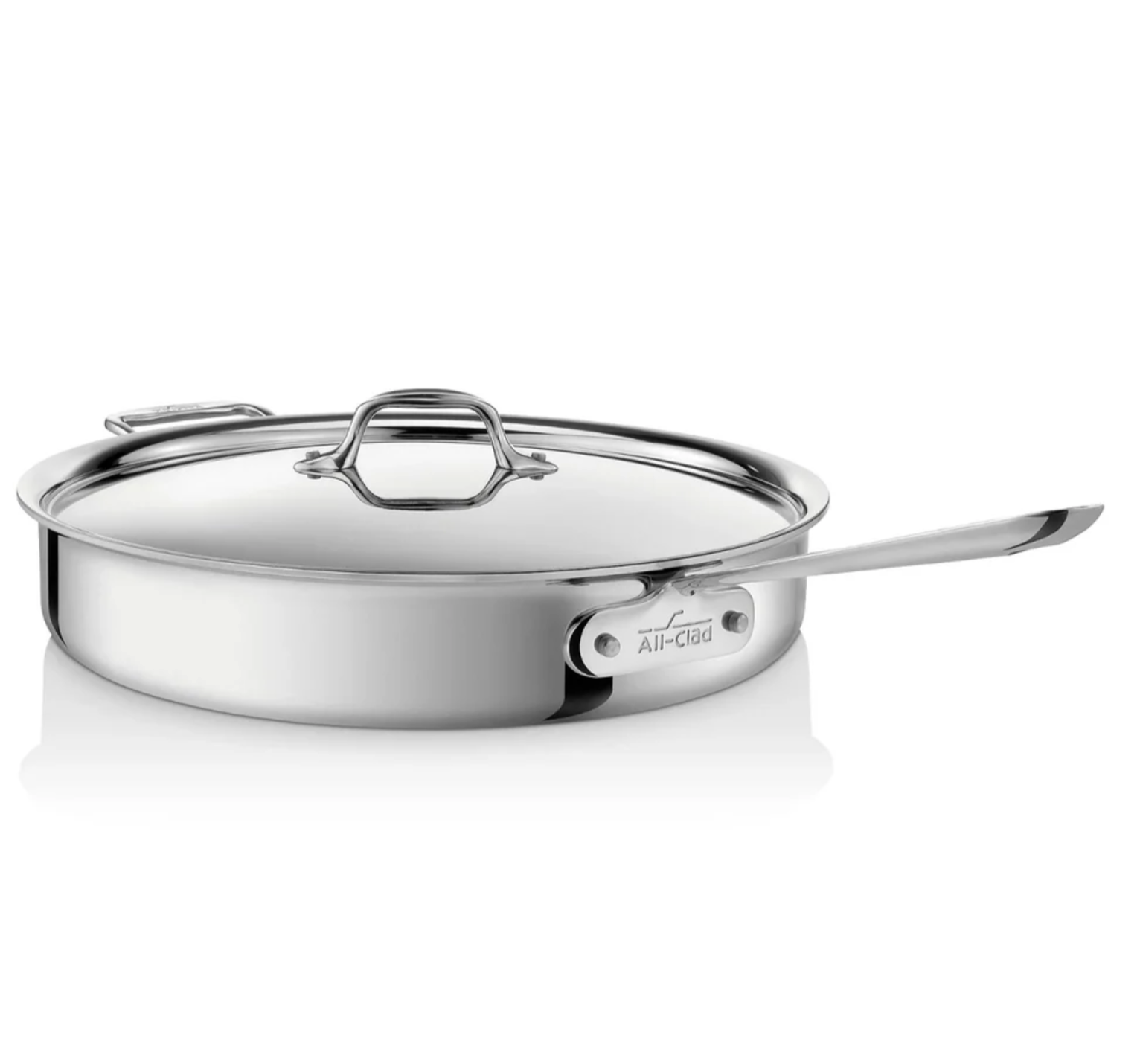 All-Clad D3 Stainless Steel 6-Quart Sauté Pan With Lid