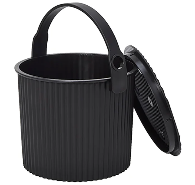 Chilewich Hachiman Bucket - Black – 1.1 Gallon