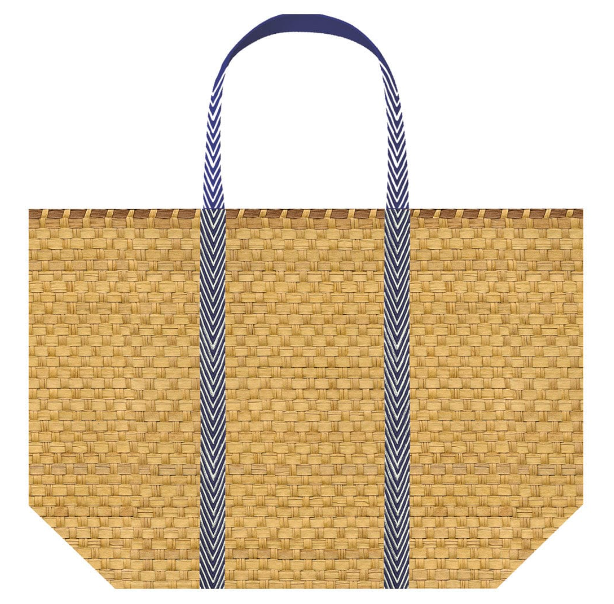 Caspari Basket Bag Tote Paper Gift Bag – Small