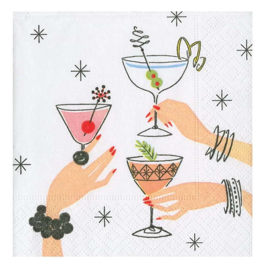 Caspari Paper Cocktail Napkins - Aperitivo – 20pk