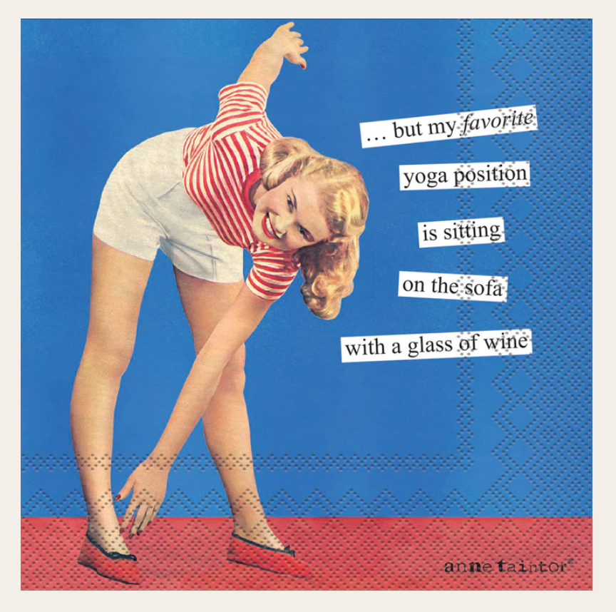 Cocktail Beverage Napkins – Yoga – 20pk