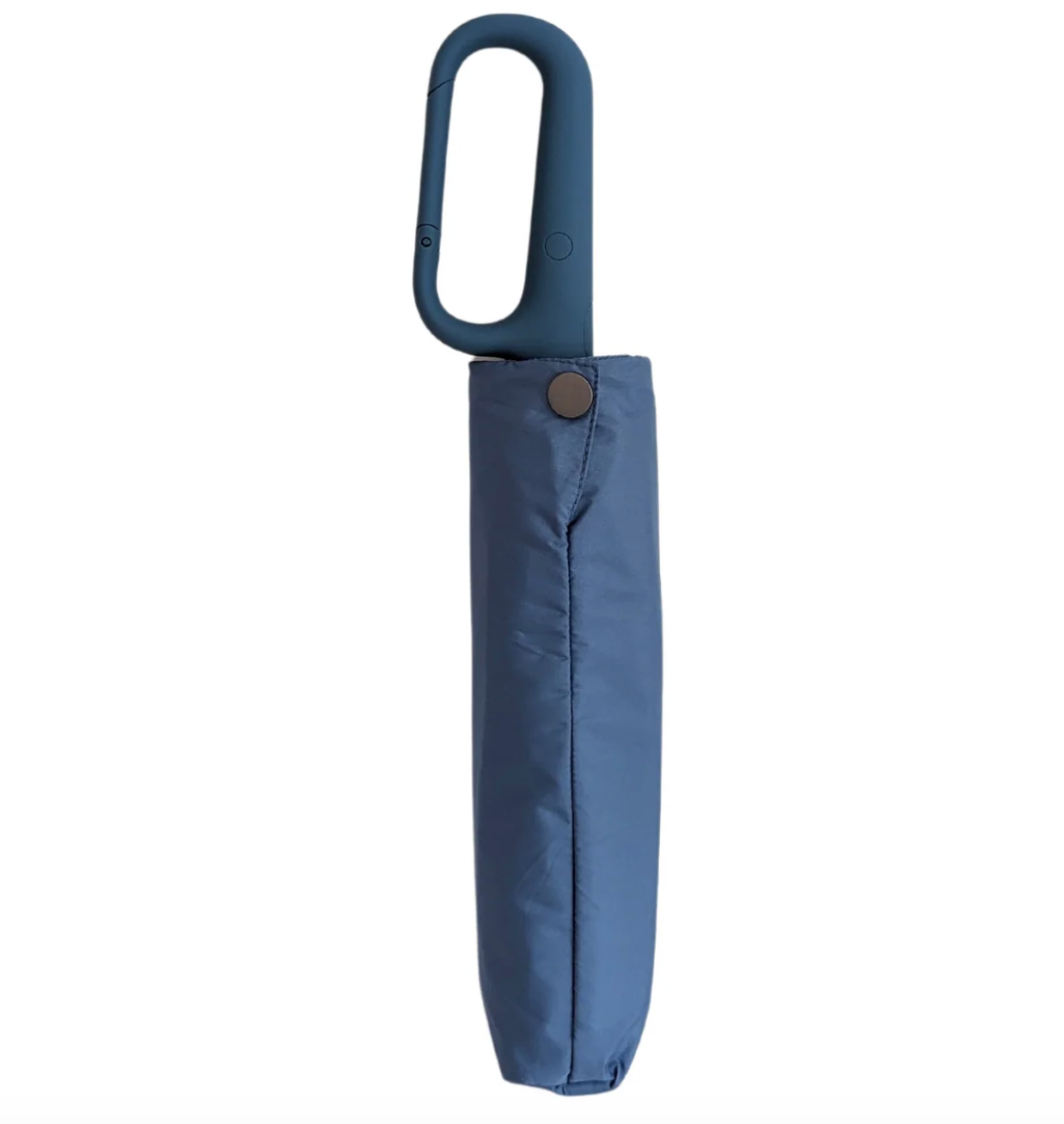 URBN ELEMNTS – Everyday Umbrella with Never-Forget Carabiner Handle – Blue