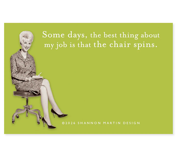Shannon Martin Sticky Note Pad  – Chair Spins