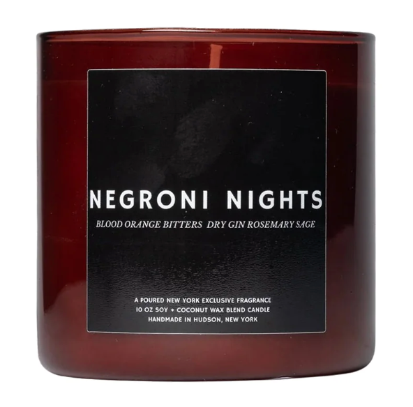 Poured New York Handmade Soy Candle – Negroni Nights – 10oz