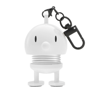 Hoptimist Bobblehead Bag Charm – White