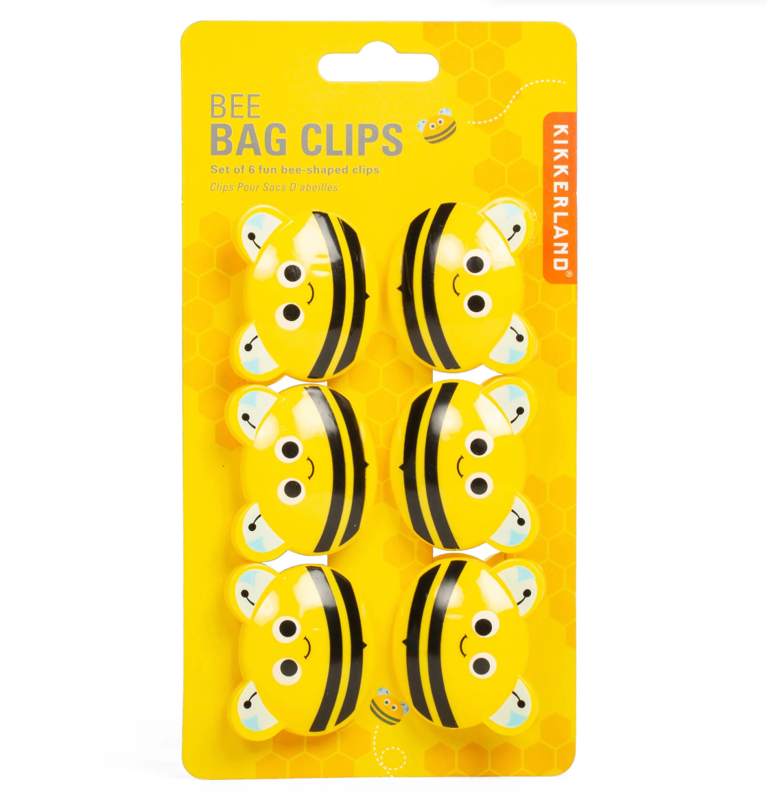 Kikkerland Bee Bag Clips – Set of 6