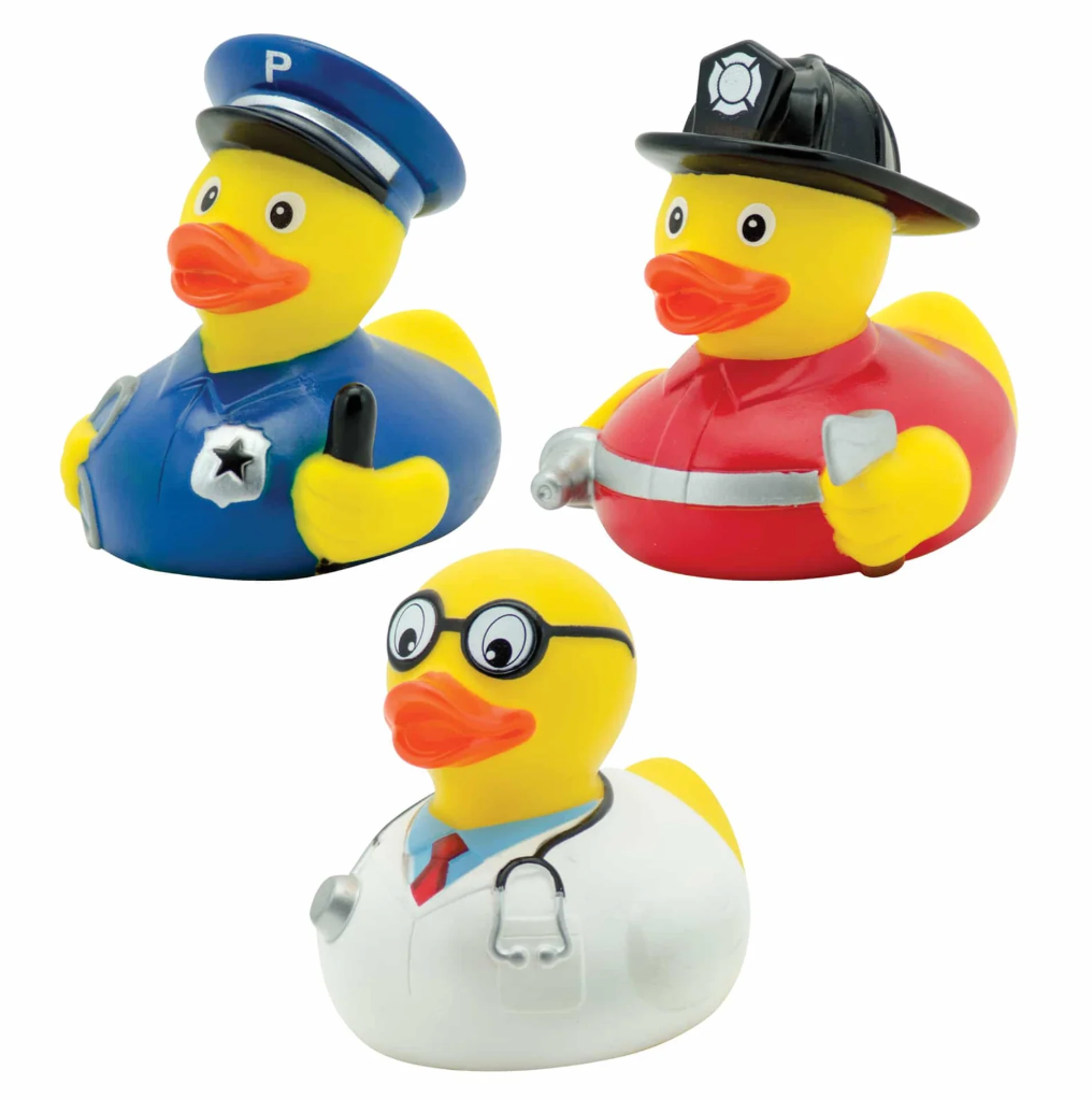 Rubber Duckies – Occupational – 3" – Assorted Styles – Each Sold Separately