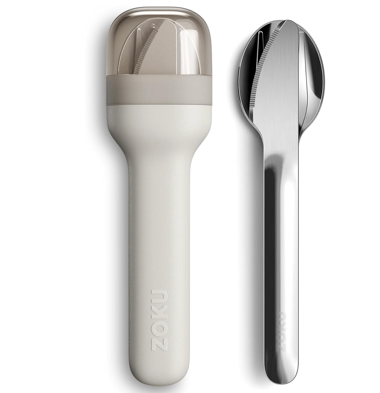 Zoku Pocket Stainless Steel 3pc. Utensil Set – Grey