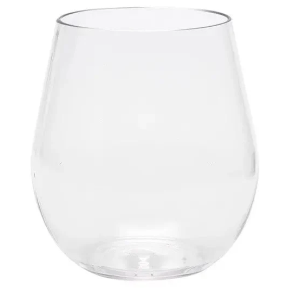 Merritt Tritan Clear Plastic Stemless Wine Glass – 22oz