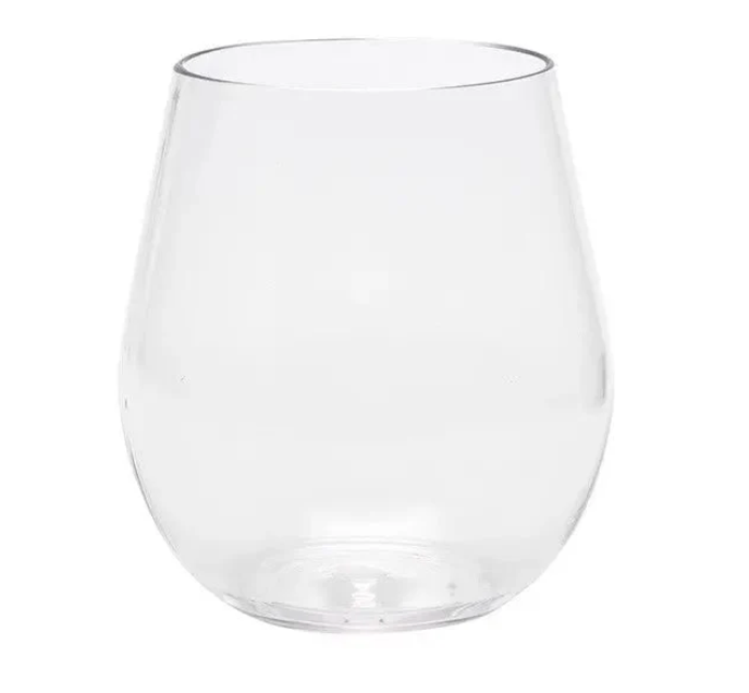Merritt Tritan Clear Plastic Stemless Wine Glass – 19oz