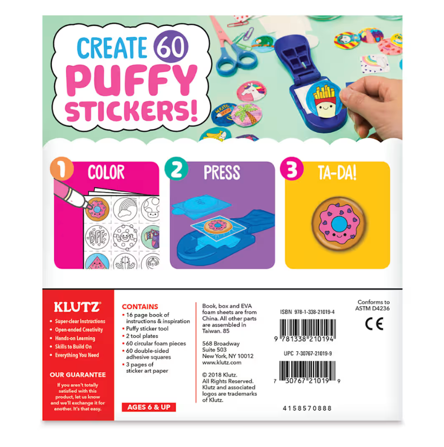 Klutz Make Your Own Puffy Stickers