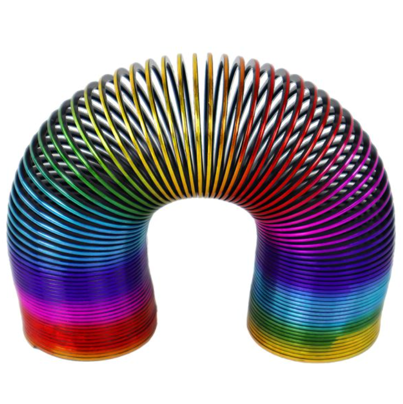 Colorful Lazer Spring Toy  – Assorted Colors – Each Sold Separately