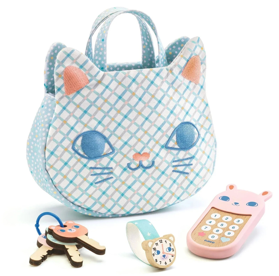 Djeco Kitten's Handbag Play Set – 7 Piece Set
