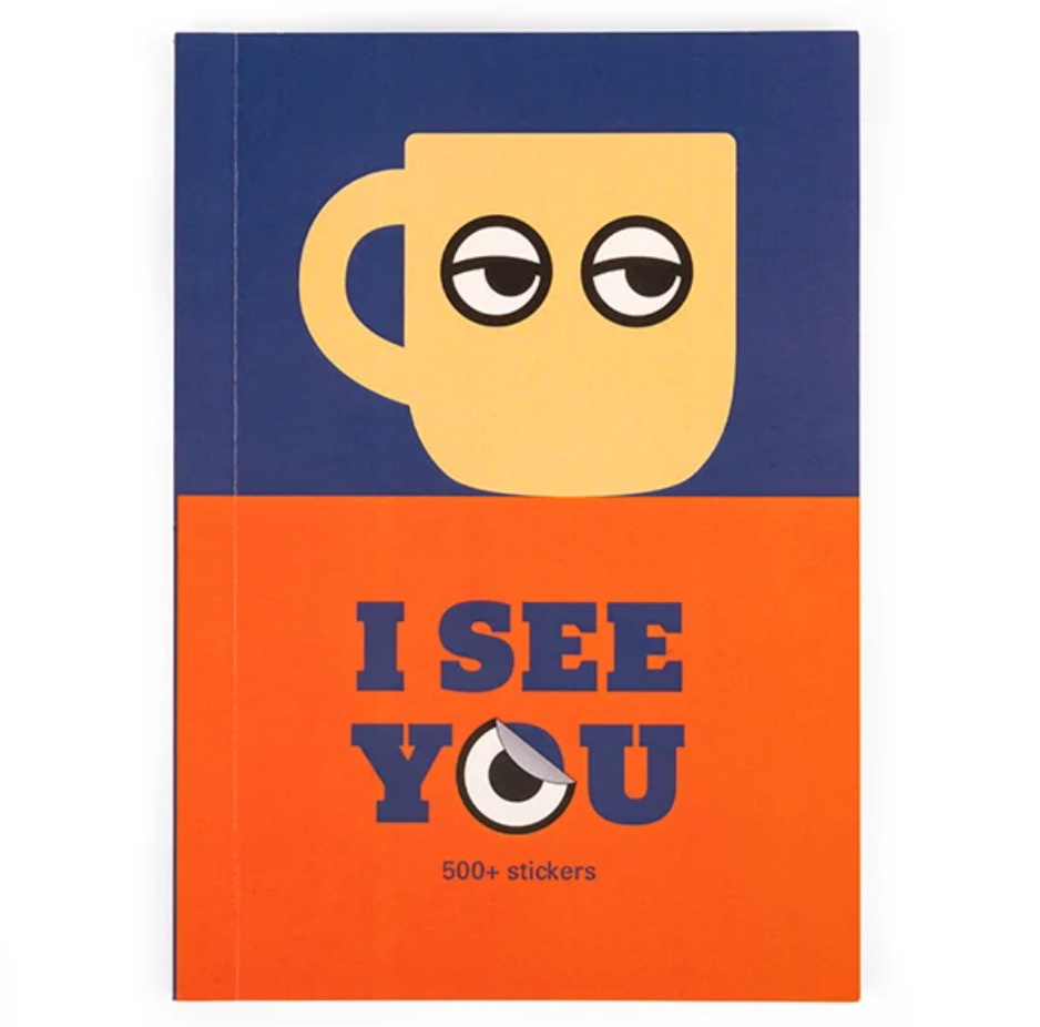 Kikkerland I See You Sticker Book For Kids of All Ages