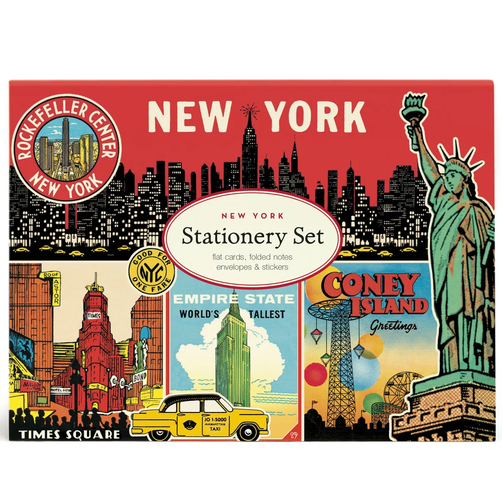 Cavallini & Co. New York Stationary Set – 8 Cards & Envelopes