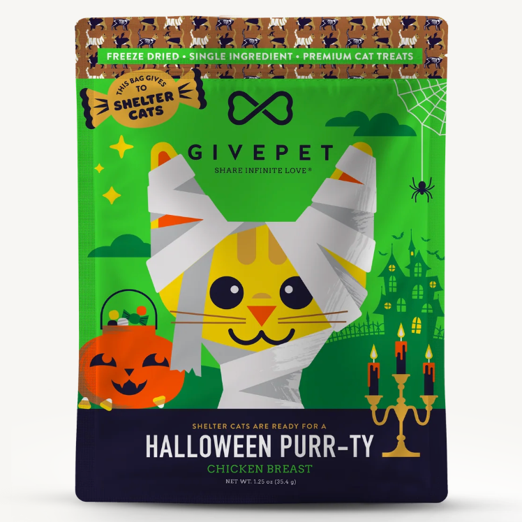 Givepet Freeze-Dried Cat Treats – Halloween Purr-ty – 1.25oz
